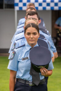 police graduation photo