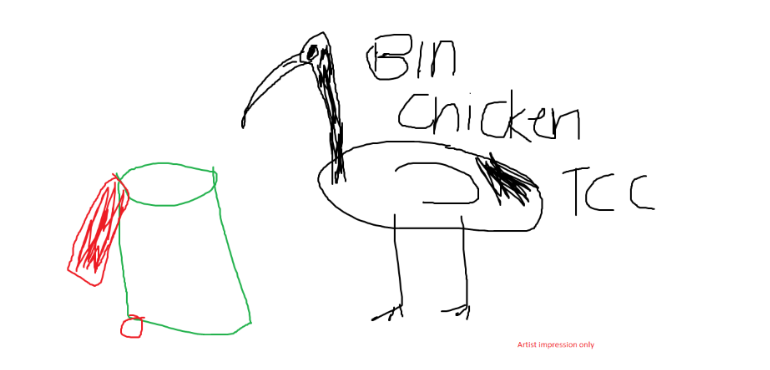 Townsville Council Adopts Bin Chicken as Mascot